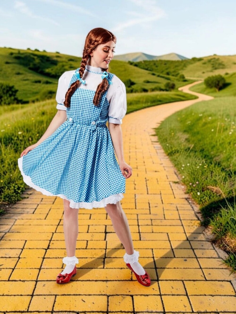 Rubies The Wizard of Oz Dorothy Costume for Adults, XL